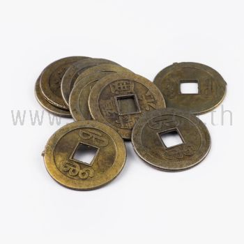 เหรียญจีนโบราณ ขนาด 28มิล (10 ชิ้น/แพ็ค)
